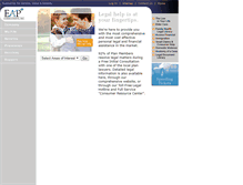 Tablet Screenshot of eapc.legalaccessplans.com